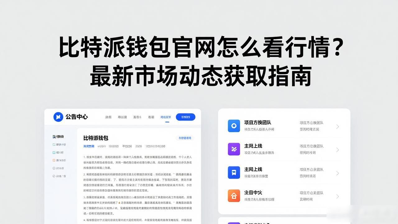 比特派钱包官网行情看板_如何通过比特派钱包官网获取最新的市场动态？_比特派钱包官网市场栏目