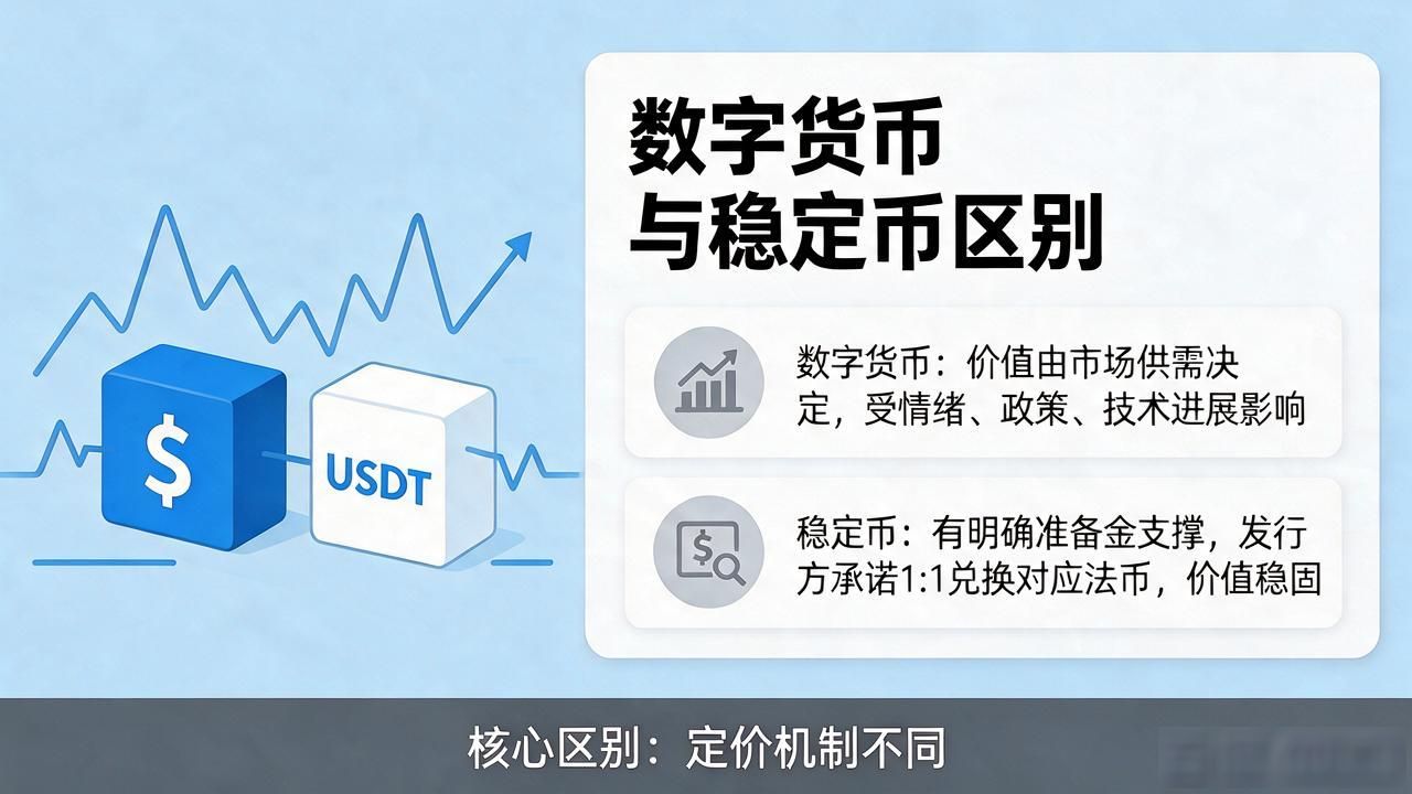数字货币和稳定币的区别 稳定币的价值锚定机制 稳定币在加密市场的作用_数字货币和稳定币区别