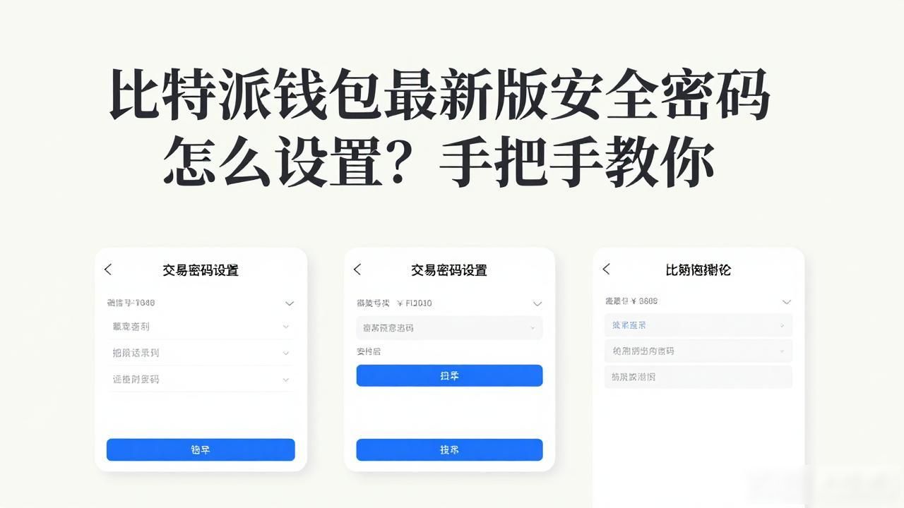 比特派钱包交易密码设置_比特派钱包安全设置_如何在比特派钱包APP最新版本中设置安全密码？