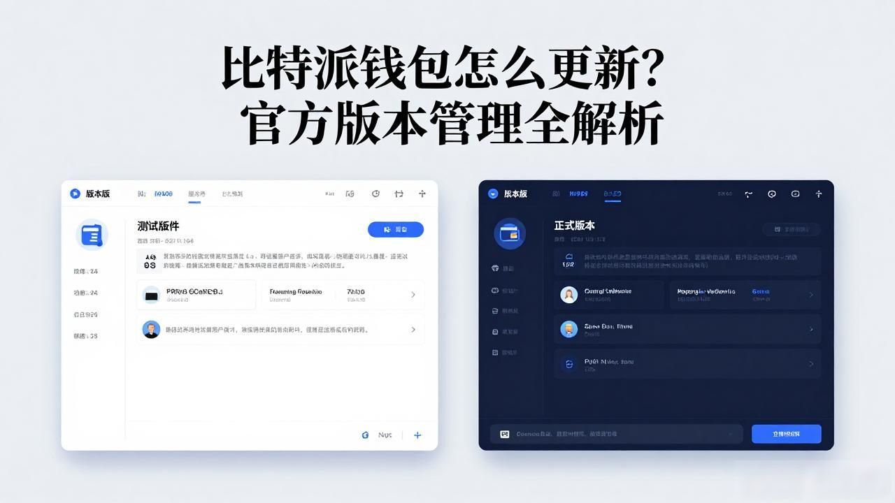 比特派官方下载的版本管理与更新策略_比特派钱包版本管理_比特派官方下载版本回滚机制
