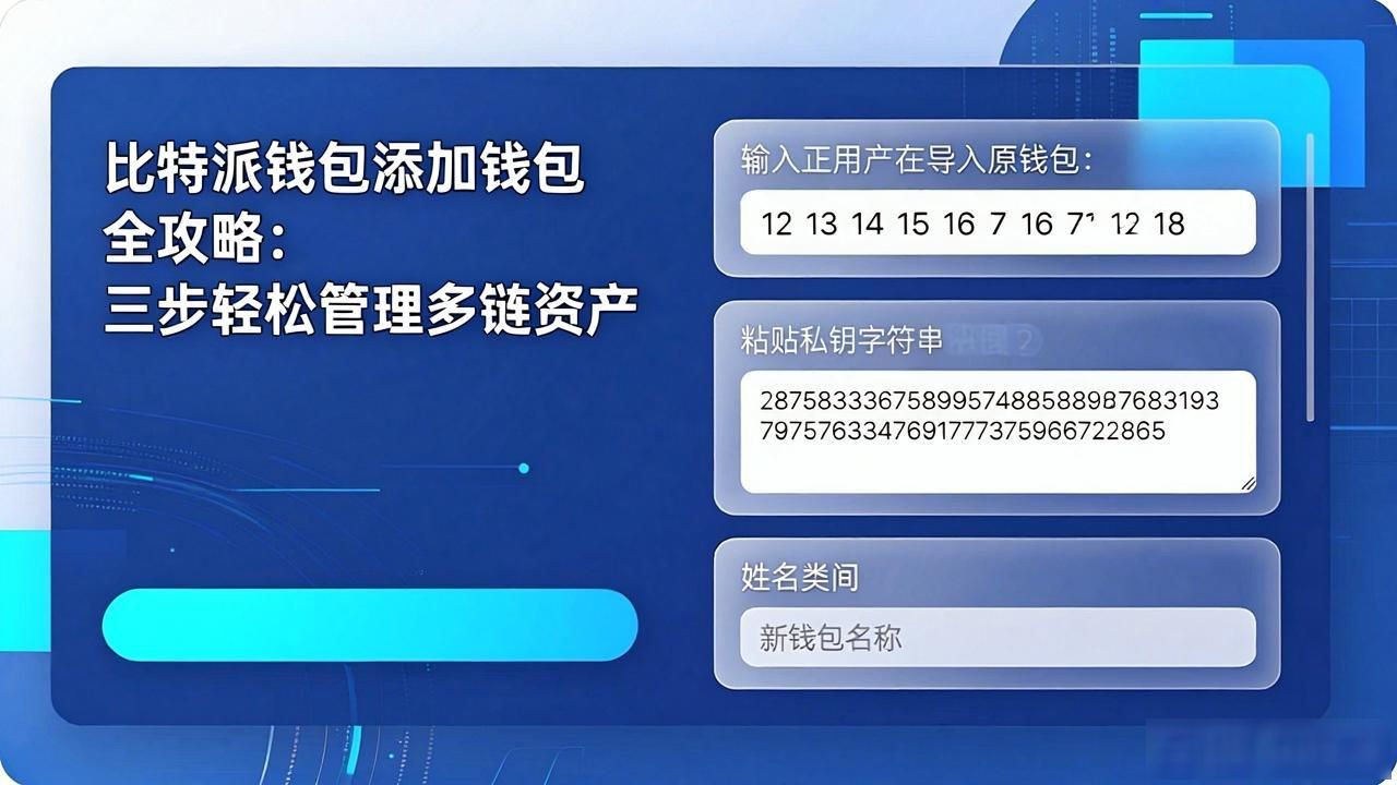 如何高效添加钱包至比特派钱包?_比特派钱包助记词导入_比特派钱包私钥导入