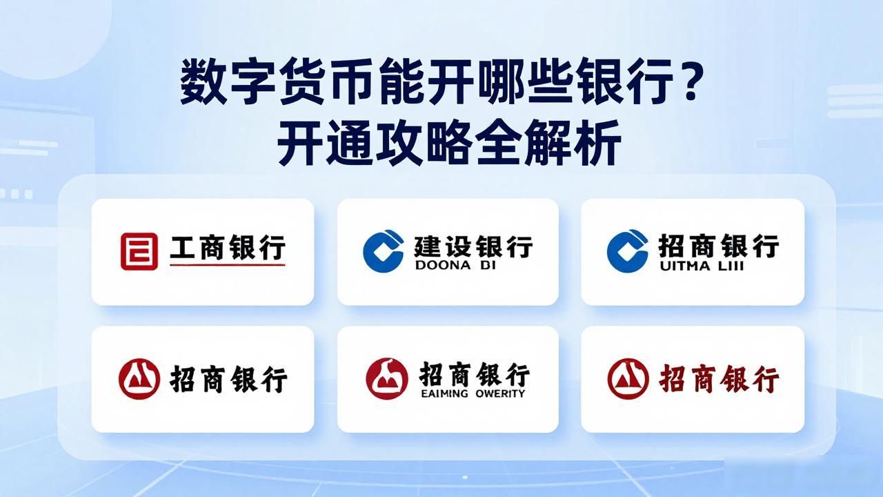 开通数字人民币银行_数字货币开通几个银行_数字人民币支持银行列表