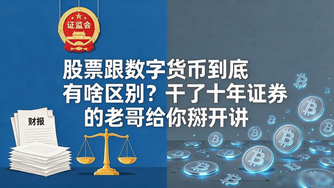 股票投资vs数字货币投资风险对比_股票跟数字货币的区别_股票与数字货币底层逻辑区别