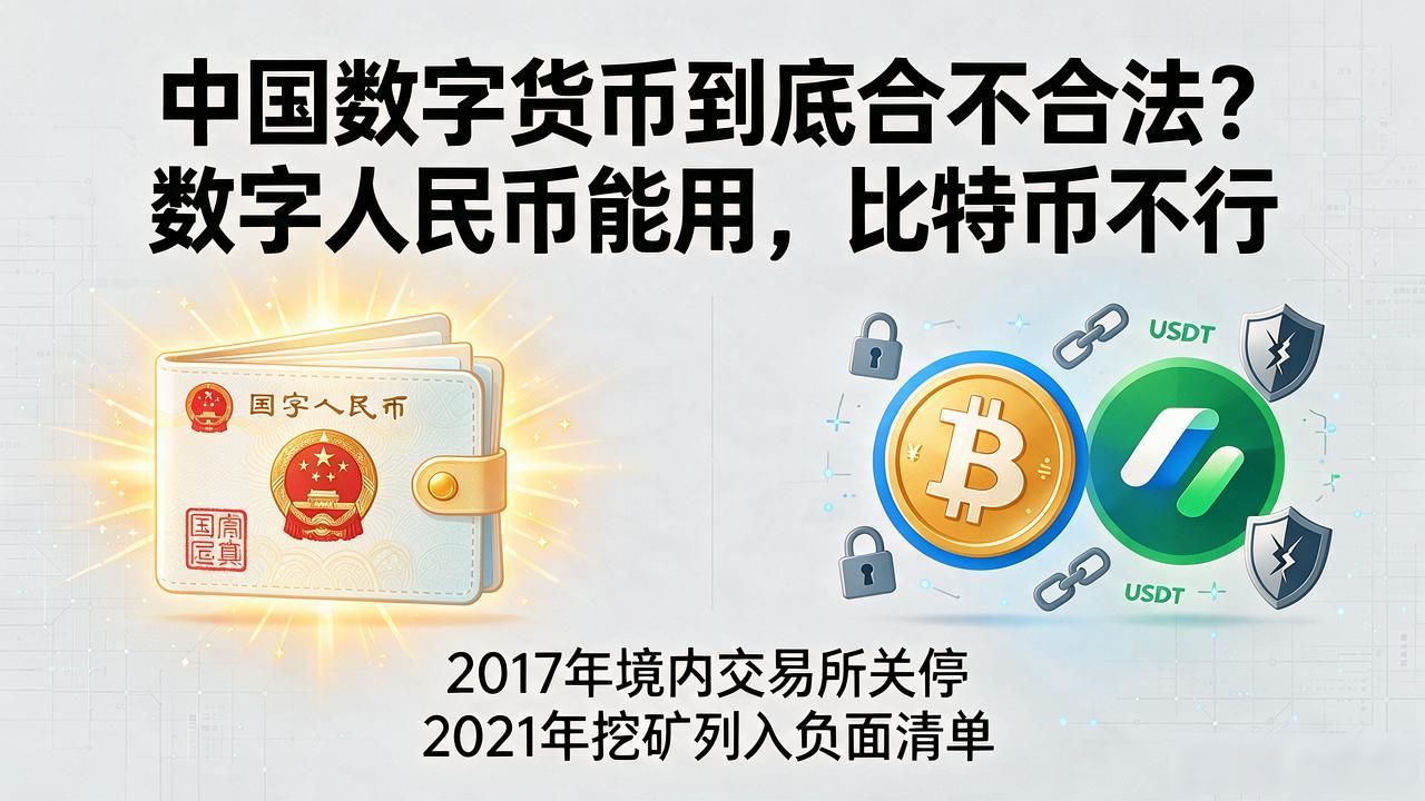 中国数字货币合法性解析_数字人民币与比特币法律地位区别_中国数字货币合法吗
