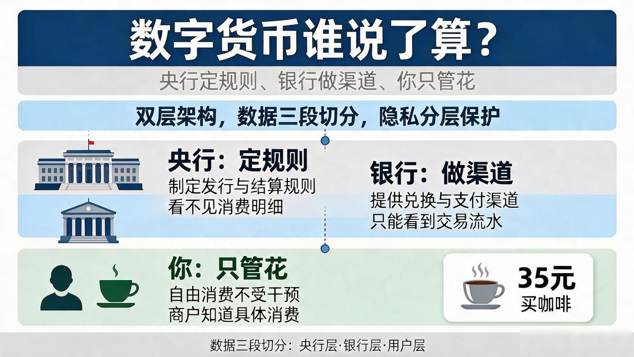 数字货币谁说了算_数字人民币归谁管央行发行机制_数字人民币双层架构隐私保护原理